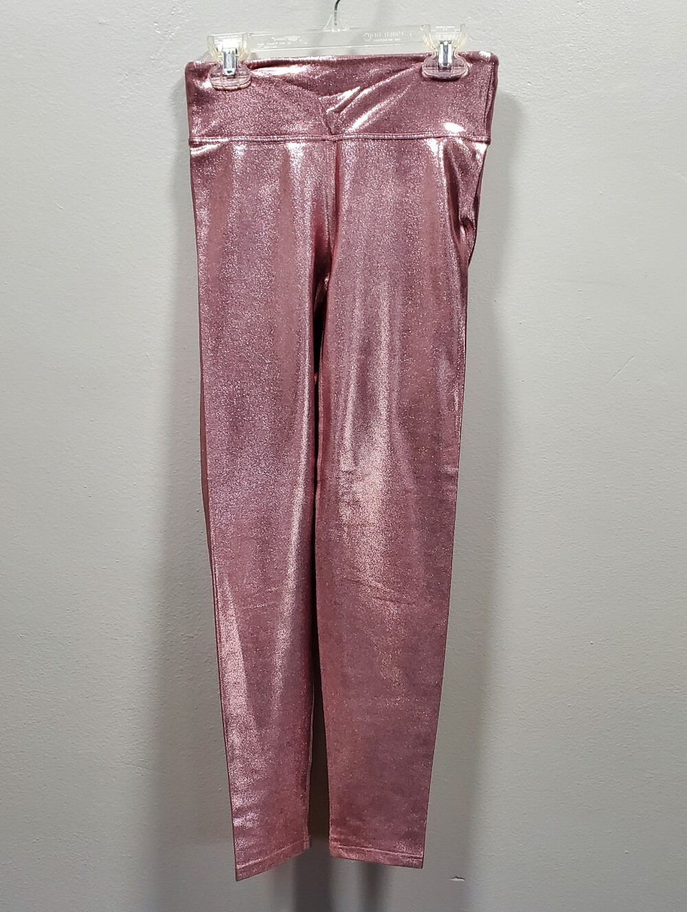 Heroine Sport SMALL Rose Gold Metallic MARVEL  Leggings Active Liquid Wet Shine